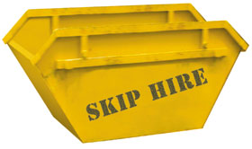 skip hire service, for domestic and commercial use